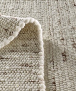 Dywan wełniany - Oslo kremowy - close up vouw, thumbnail