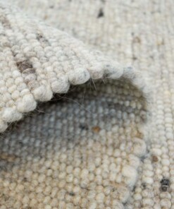 Dywan wełniany - Ylva beż/szary - close up vouw, thumbnail