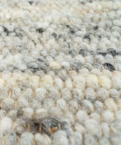 Dywan wełniany - Veve szary/kremowy - close up materiaal, thumbnail Dywan wełniany - Veve szary/kremowy - close up materiaal, thumbnail
