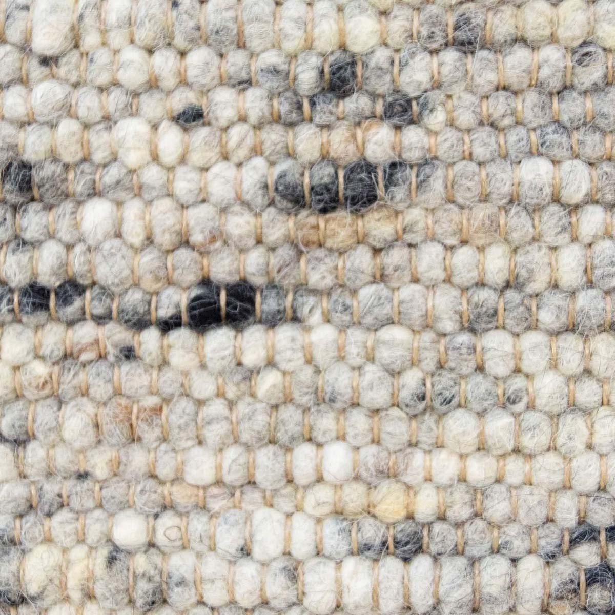 Dywan wełniany - Ylva szary - close up materiaal Dywan wełniany - Ylva szary - close up materiaal
