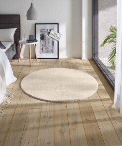 Dywan miękki okrągły - Loft kremowy (można prać w 30°C) - sfeer, thumbnail
