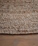 Dywan okrągły jutowy - Pure naturalne - close up zijkant, thumbnail