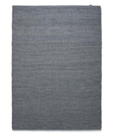 Dywan wełniany - Lett stalowy niebieski - overzicht boven, thumbnail