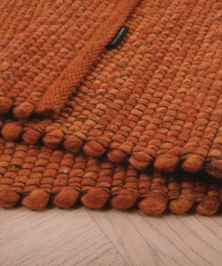 Dywan wełniany - Lett koniak - close up vouw, thumbnail Dywan wełniany - Lett koniak - close up vouw, thumbnail