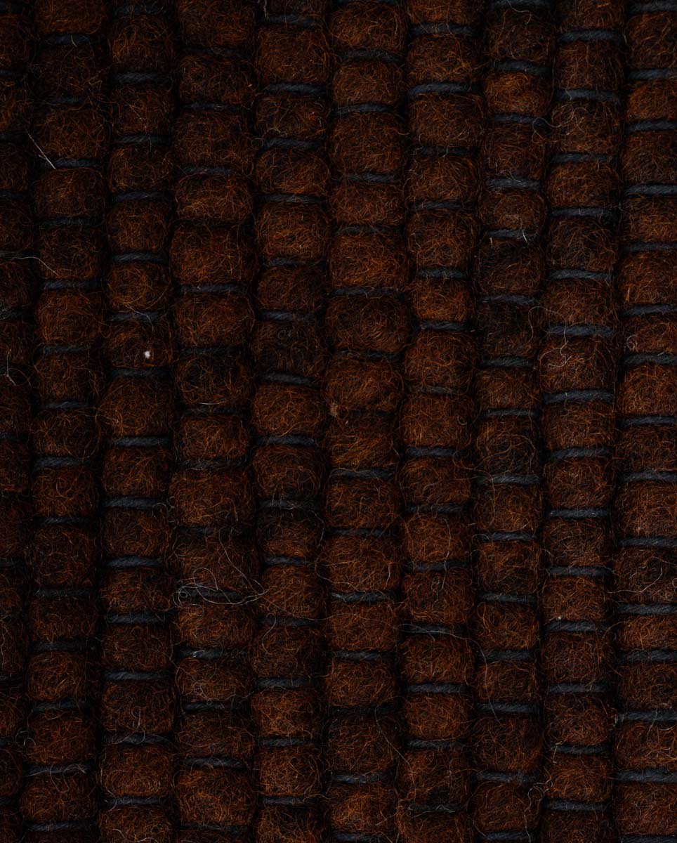 Dywan okrągły wełniany - Lett kakao - close up materiaal Dywan okrągły wełniany - Lett kakao - close up materiaal