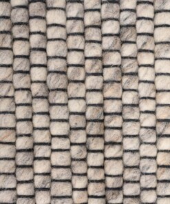 Dywan okrągły wełniany - Lett jasnoszary - close up materiaal, thumbnail Dywan okrągły wełniany - Lett jasnoszary - close up materiaal, thumbnail