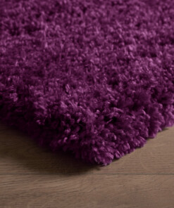 Dywan z długim włosiem - Cozy Shaggy fioletowy - close up hoek, thumbnail Dywan z długim włosiem - Cozy Shaggy fioletowy - close up hoek, thumbnail