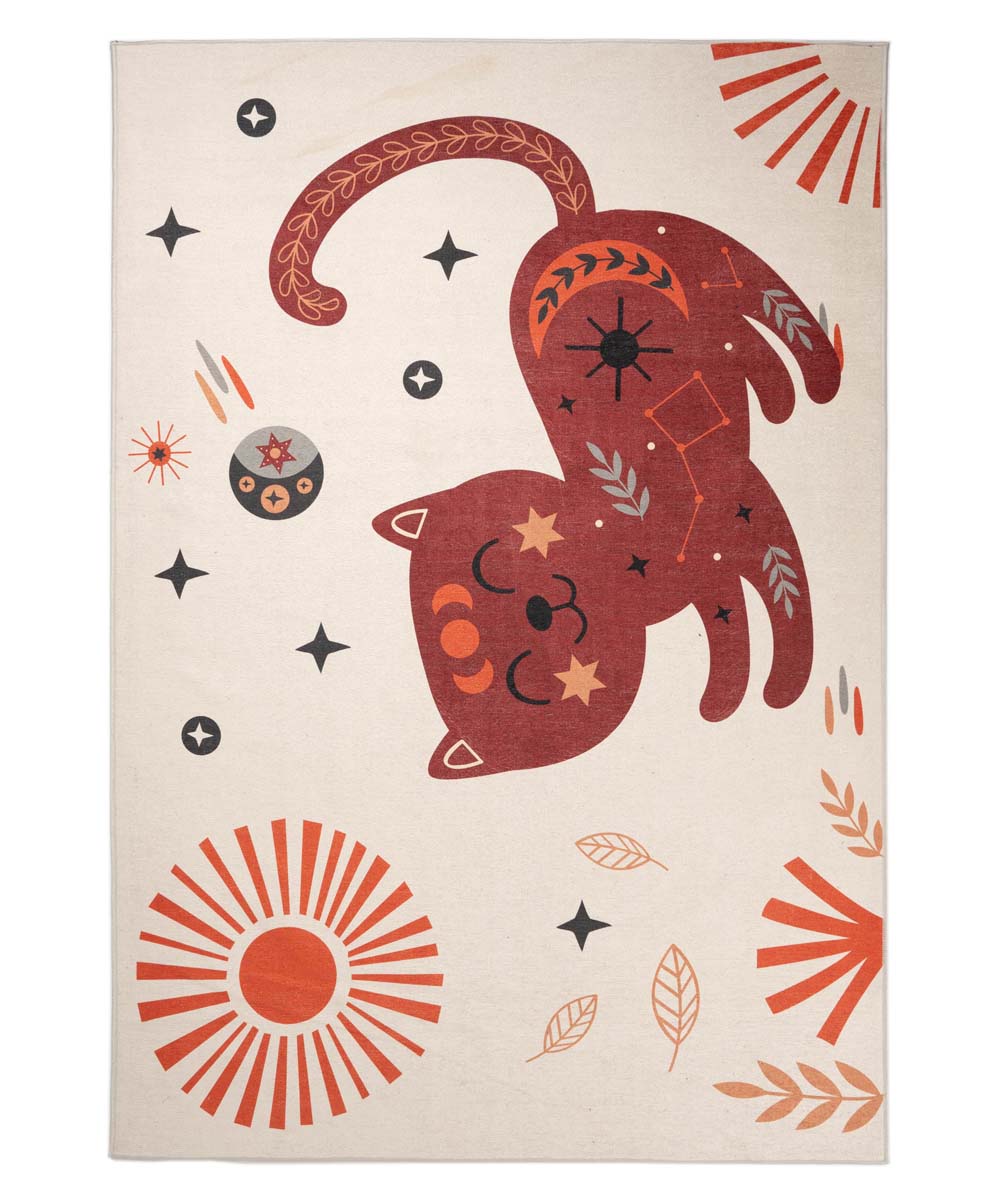 Dywan dziecięcy z kotem - Happy Dreams wielokolorowy - overzicht boven Dywan dziecięcy z kotem - Happy Dreams wielokolorowy - overzicht boven