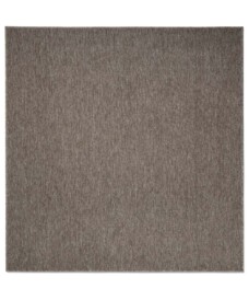 Dywan kwadratowy z krótkim włosiem - Lush taupe - overzicht boven, thumbnail