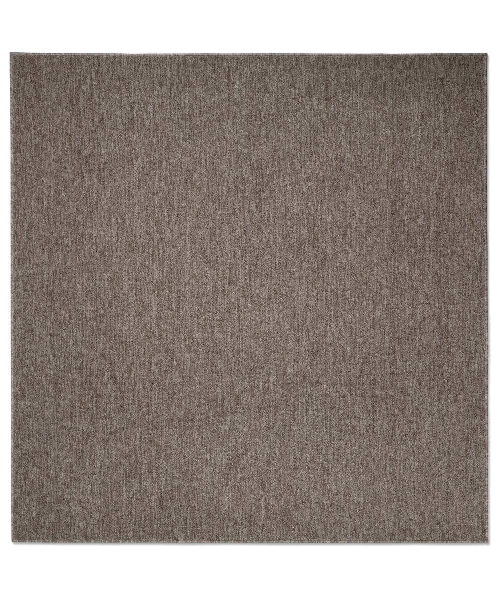 Dywan kwadratowy z krótkim włosiem - Lush taupe - overzicht boven Dywan kwadratowy z krótkim włosiem - Lush taupe - overzicht boven