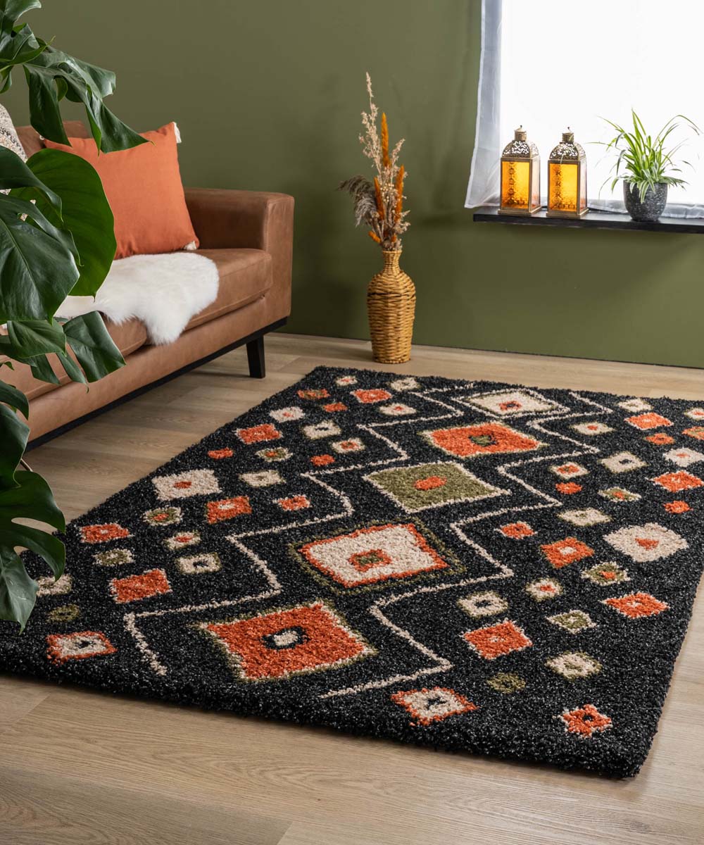 Dywan boho - Artisan antracyt/multi - sfeer Dywan boho - Artisan antracyt/multi - sfeer