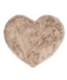 Dywan dziecięcy z sercem - Fluffy taupe - overzicht boven, thumbnail