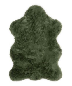 Dywan dziecięcy z owieczką - Fluffy oliwkowy - overzicht boven