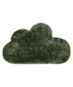 Dywan dziecięcy w chmurki - Fluffy oliwkowy - overzicht boven