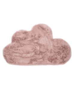 Dywan dziecięcy w chmurki - Fluffy różowy - overzicht boven