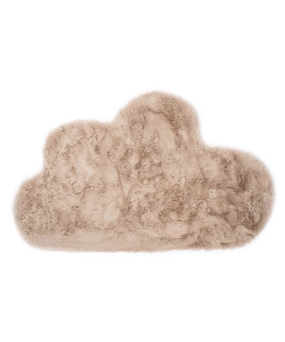 Dywan dziecięcy w chmurki - Fluffy taupe - overzicht boven Dywan dziecięcy w chmurki - Fluffy taupe - overzicht boven