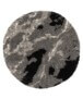Dywan okrągły marmurowy - Marble Artisan szary - overzicht, thumbnail
