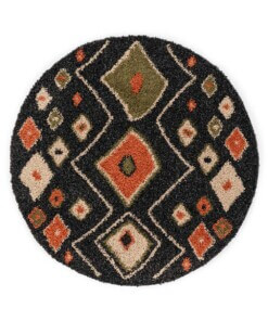 Dywan okrągły boho - Artisan antracyt/multi - overzicht