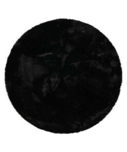 Dywan okrągły z długim włosiem - Comfy plus czarny - overzicht