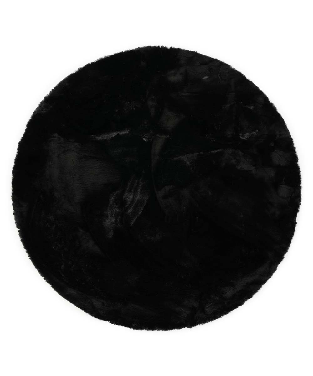 Dywan okrągły z długim włosiem - Comfy plus czarny - overzicht Dywan okrągły z długim włosiem - Comfy plus czarny - overzicht