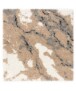 Dywan kwadratowy marmurowy - Marble Artisan beżowy - overzicht, thumbnail