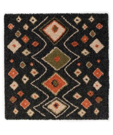 Dywan kwadratowy boho - Artisan antracyt/multi - overzicht, thumbnail