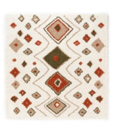 Dywan kwadratowy boho - Artisan biały/wielowymiarowy - overzicht, thumbnail