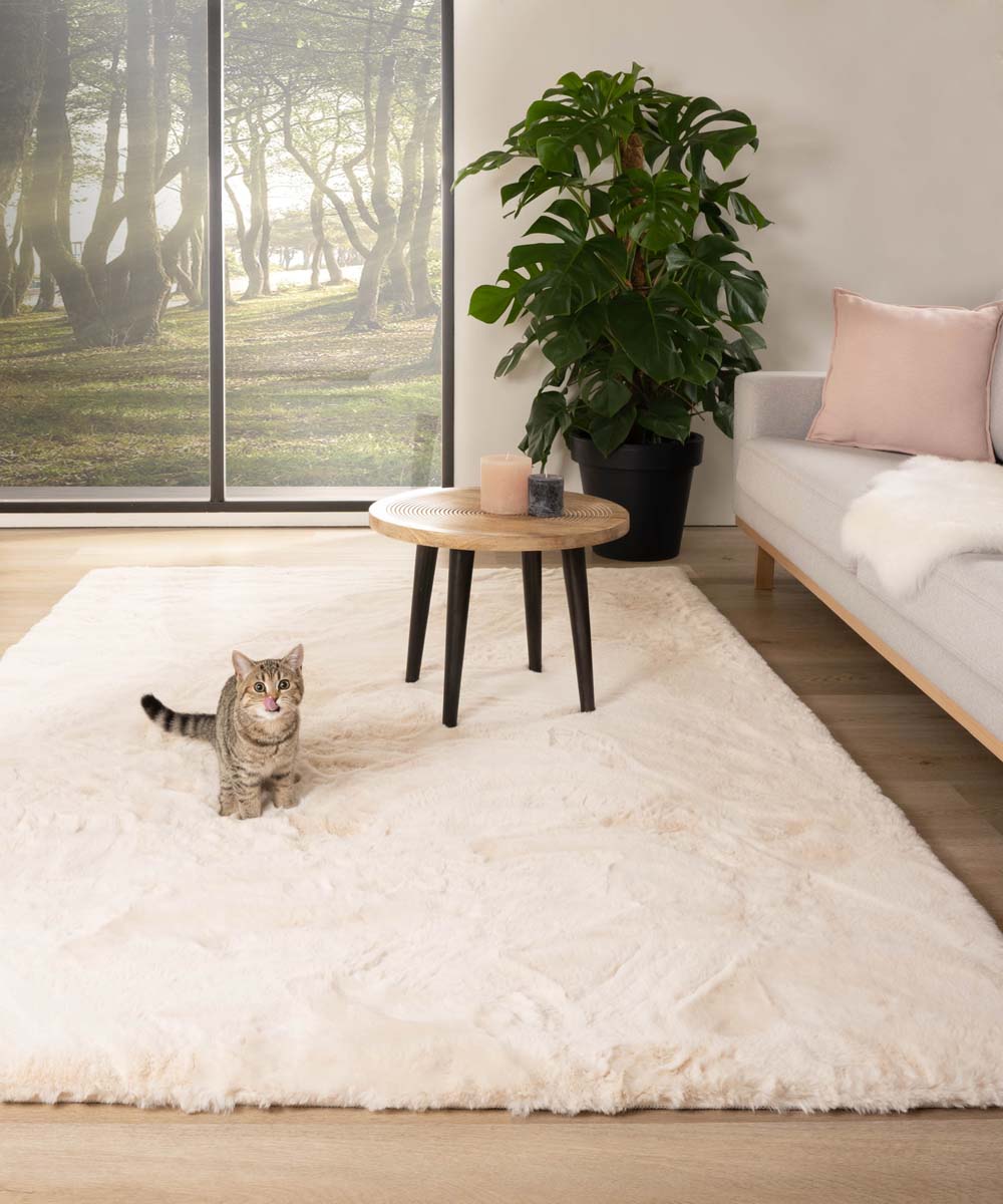 Dywan puszysty - Comfy plus kremowy - sfeer Dywan puszysty - Comfy plus kremowy - sfeer
