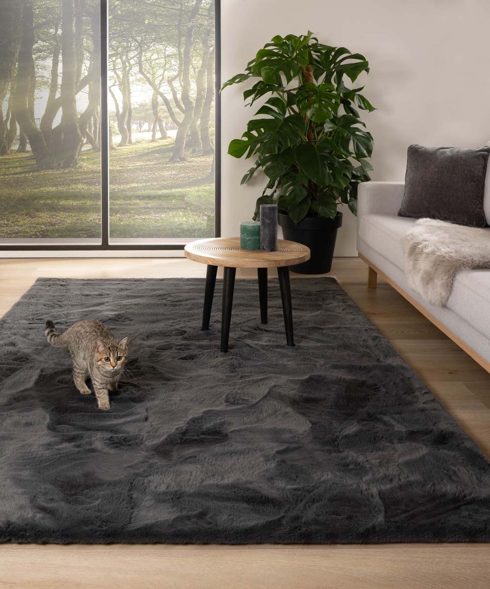 Dywan puszysty - Comfy plus ciemnoszary - sfeer Dywan puszysty - Comfy plus ciemnoszary - sfeer