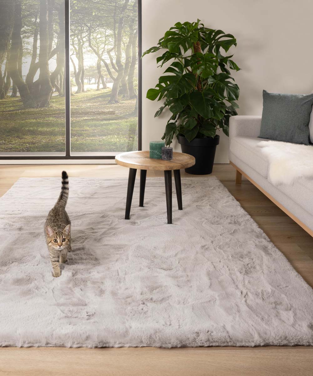 Dywan puszysty - Comfy plus jasnoszary - sfeer Dywan puszysty - Comfy plus jasnoszary - sfeer