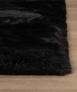 Dywan puszysty - Comfy plus czarny - close up, thumbnail Dywan puszysty - Comfy plus czarny - close up, thumbnail