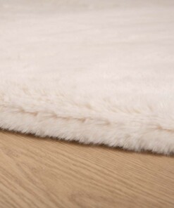 Dywan okrągły z długim włosiem - Comfy plus kremowy - close up, thumbnail Dywan okrągły z długim włosiem - Comfy plus kremowy - close up, thumbnail