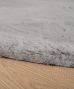 Dywan okrągły z długim włosiem - Comfy plus jasnoszary - close up, thumbnail Dywan okrągły z długim włosiem - Comfy plus jasnoszary - close up, thumbnail
