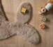 Dywan dziecięcy z wielorybem - Fluffy taupe - close up, thumbnail