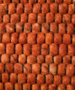 Dywan owalny wełniany - Lett koniak - close up, thumbnail Dywan owalny wełniany - Lett koniak - close up, thumbnail
