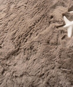 Dywan owalny z długim włosiem - Comfy plus taupe - close up