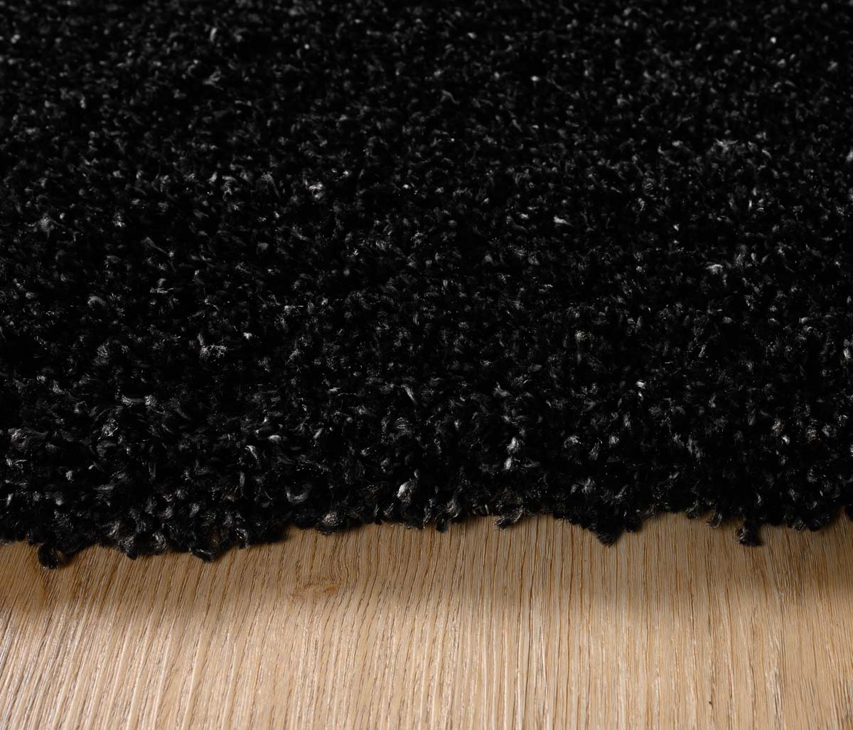 Dywan kwadratowy z długim włosiem - Shaggy Grand antracytowy - close up Dywan kwadratowy z długim włosiem - Shaggy Grand antracytowy - close up