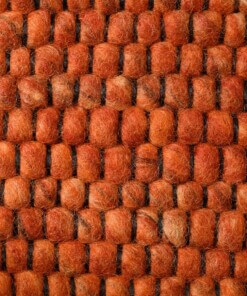 Dywan kwadratowy wełniany - Lett koniak - close up, thumbnail Dywan kwadratowy wełniany - Lett koniak - close up, thumbnail