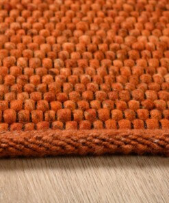 Dywan kwadratowy wełniany - Lett koniak - close up, thumbnail Dywan kwadratowy wełniany - Lett koniak - close up, thumbnail