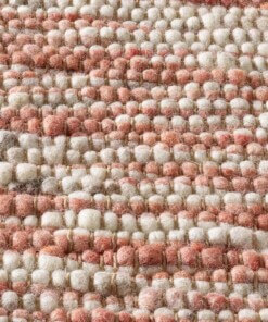 Dywan wełniany - Kaia czerwono/kremowa - close up materiaal, thumbnail Dywan wełniany - Kaia czerwono/kremowa - close up materiaal, thumbnail