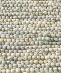 Dywan wełniany - Kaia zielony - close up materiaal, thumbnail