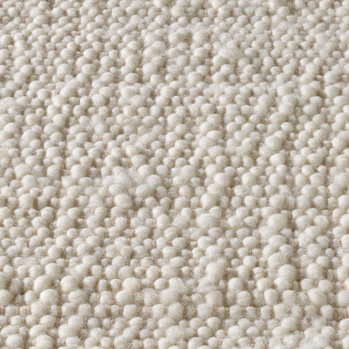 Chodnik wełniany - Bokn biały - close up materiaal Chodnik wełniany - Bokn biały - close up materiaal
