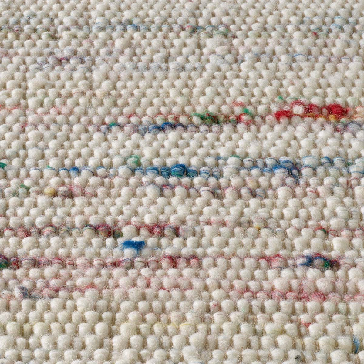 Dywan wełniany - Bokn biały/wielowymiarowy - close up materiaal Dywan wełniany - Bokn biały/wielowymiarowy - close up materiaal