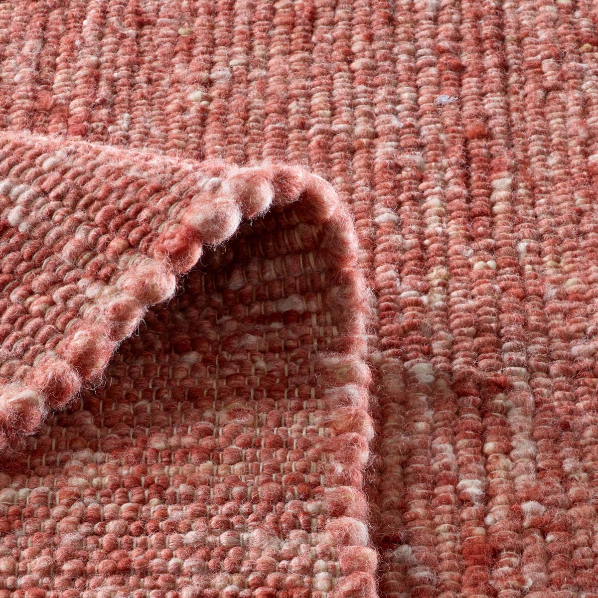 Chodnik wełniany - Bokn czerwony - close up vouw Chodnik wełniany - Bokn czerwony - close up vouw