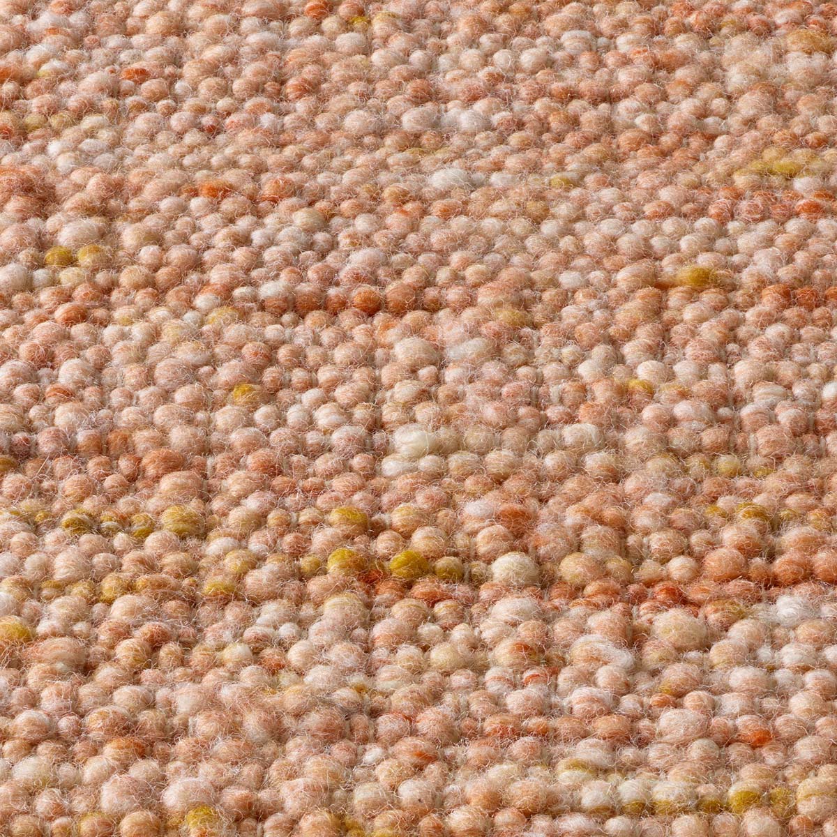 Dywan wełniany - Bokn terakota - close up materiaal Dywan wełniany - Bokn terakota - close up materiaal