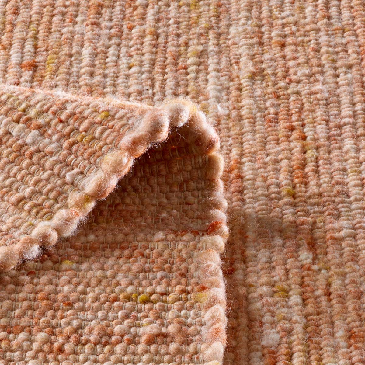 Dywan wełniany - Bokn terakota - close up vouw Dywan wełniany - Bokn terakota - close up vouw