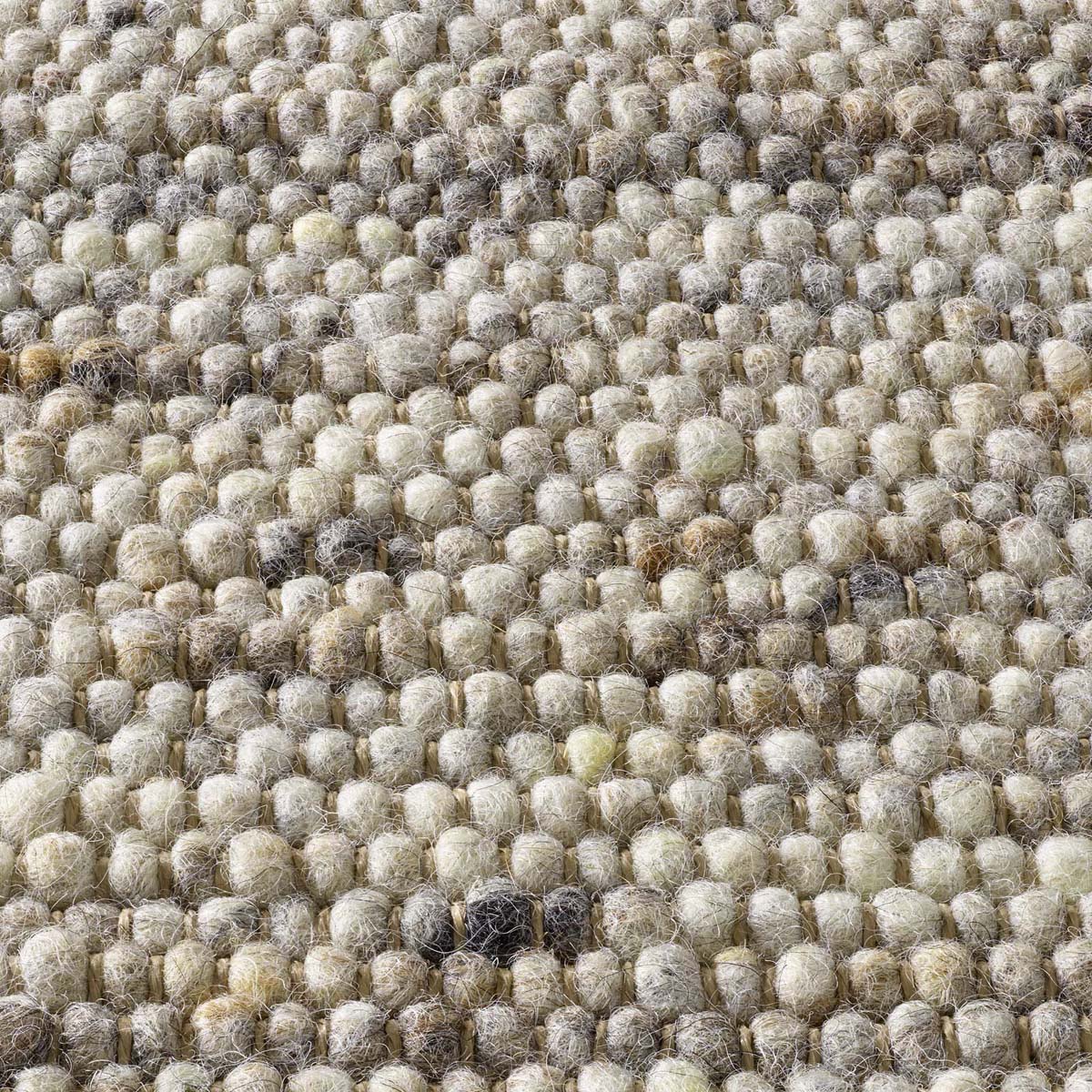 Dywan wełniany - Lundr beżowy - close up materiaal Dywan wełniany - Lundr beżowy - close up materiaal