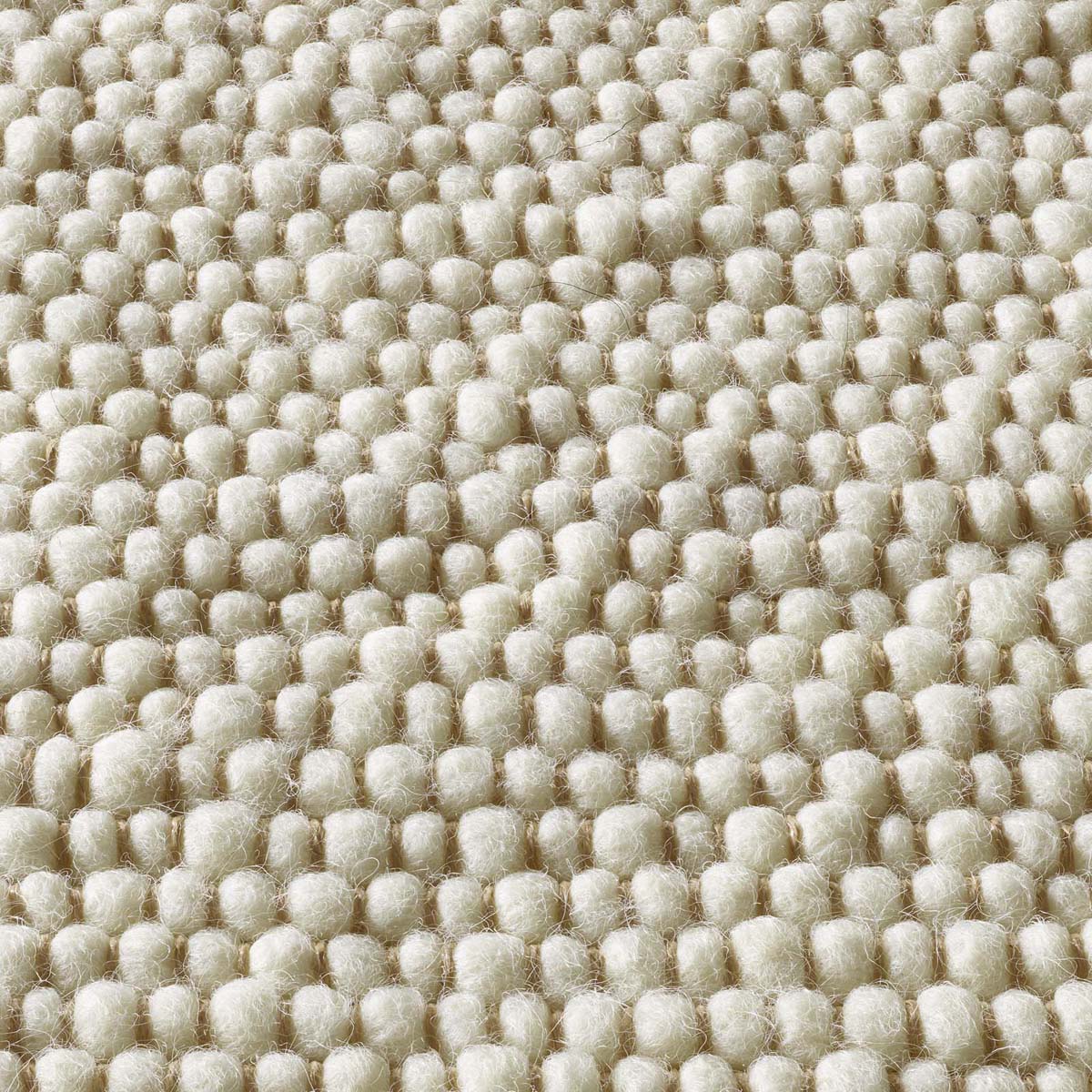 Dywan wełniany - Lundr biały - close up materiaal Dywan wełniany - Lundr biały - close up materiaal