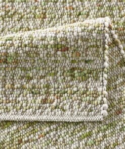 Dywan wełniany - Ursule zielony - close up vouw, thumbnail Dywan wełniany - Ursule zielony - close up vouw, thumbnail