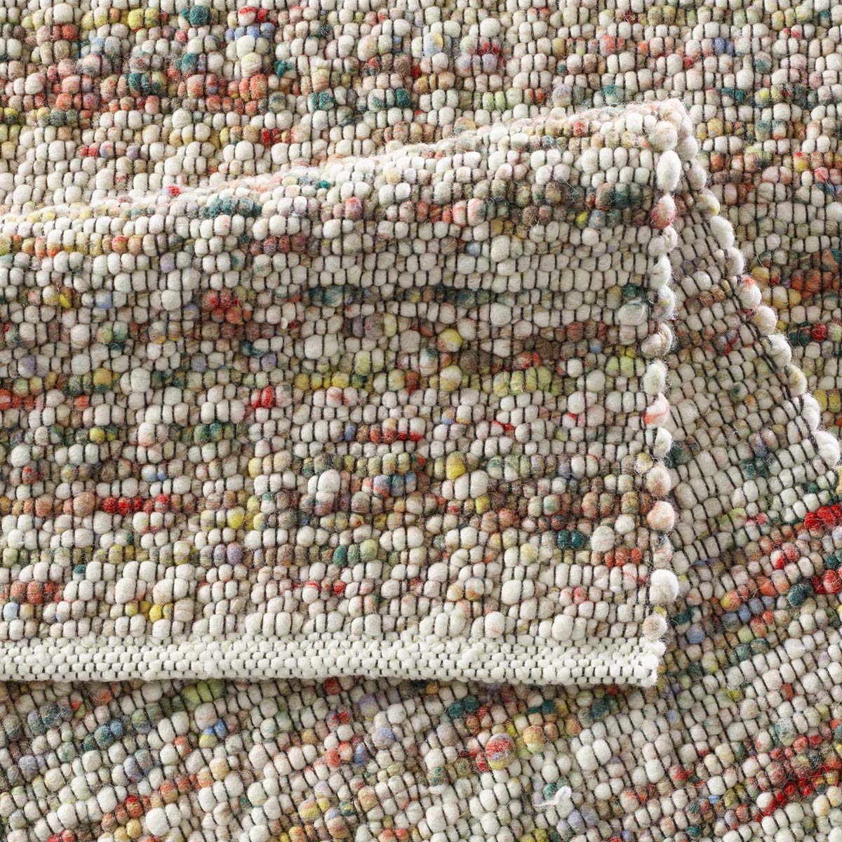Dywan wełniany - Ursule multi - close up vouw Dywan wełniany - Ursule multi - close up vouw